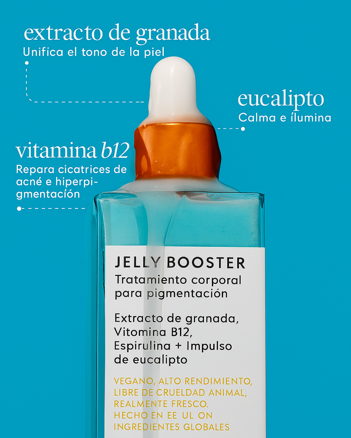 Poción Corporal Viral Jelly Booster para Pigmentación